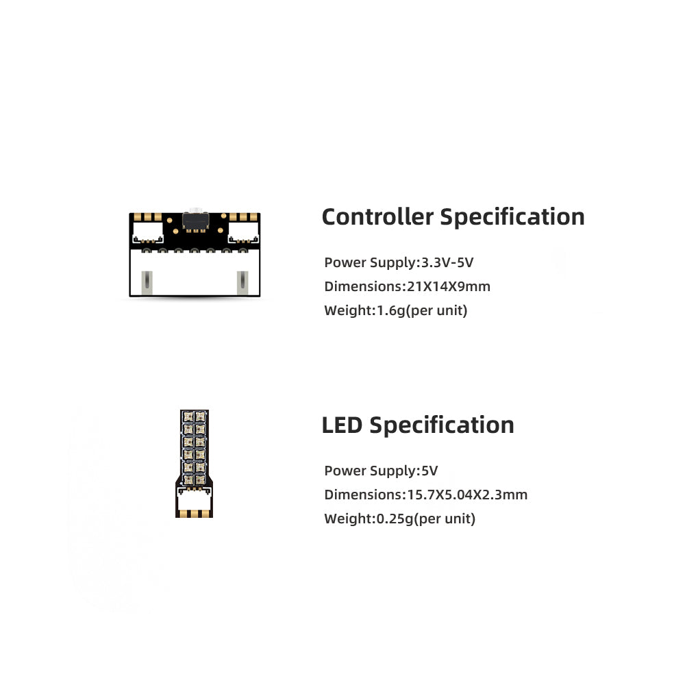 HGLRC RS Racing LED 4pcs 2812  - Drone Kit Plug And Play ulasan dan harga